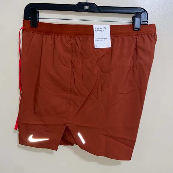 Nike Flex Stride 5'' Rugged Orange Mens Running Shorts CJ5453-832 Size M NEW - Picture 5 of 14